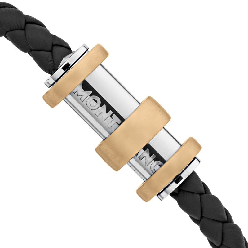 Bracelet 1858 Geosphere Leather Steel - 12614768 - 3
