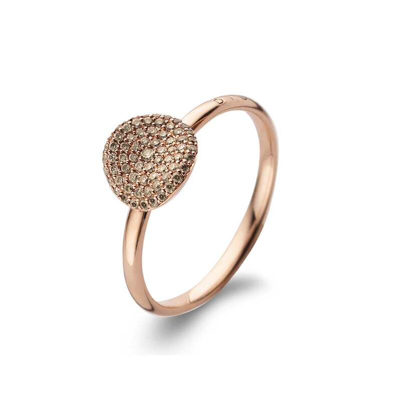 BIGLI Mini Wave ring - 23R184RBRDIA - 1