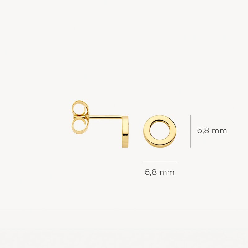 Blush oorbellen - 7361YGO - 4