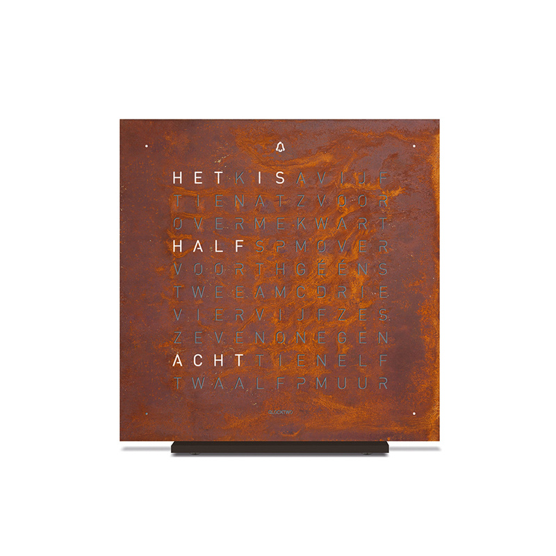 Qlocktwo Earth 13.5 Creator's Edition Rust - T4BLNLRT - 2