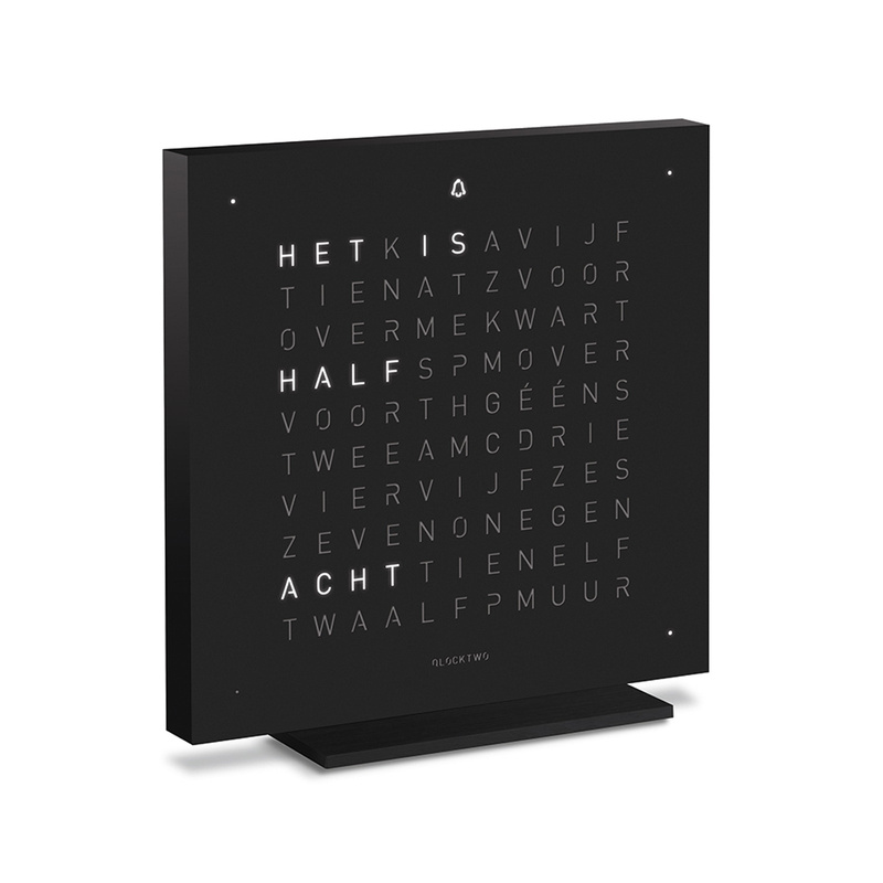 Qlocktwo Earth 13.5 Deep Black - T4B2NLSSBL - 1