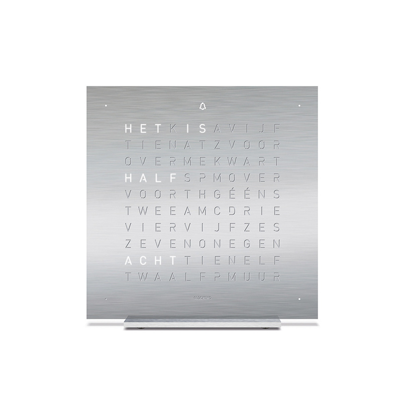 Qlocktwo Earth 13,5 Dutch Full Metal - T4SNLSS - 2