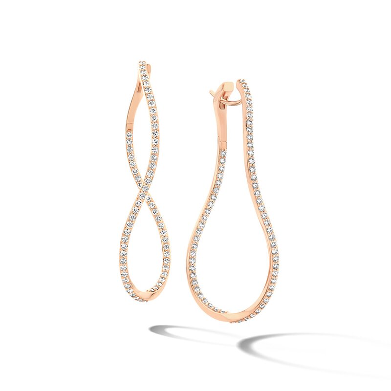 BIGLI Infinity oorbellen - 23O88RDIA - 2