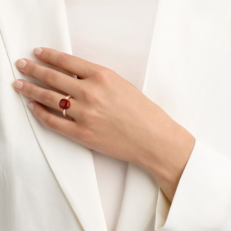 B0.02ct Rookkwarts/koraal B0.02ct Rookkwarts/koraal - 20R88RSQPC - 4