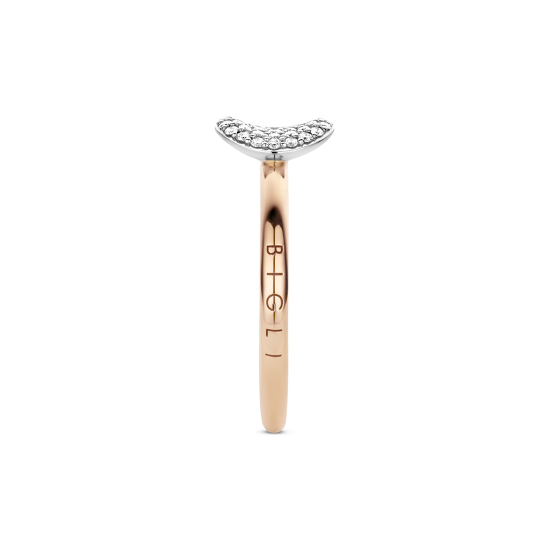 BIGLI Mini Wave ring - 23R184RWDIA - 3