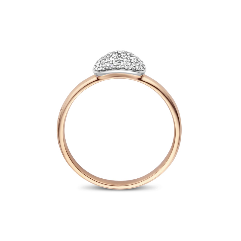 BIGLI Mini Wave ring - 23R186RWDIA - 2
