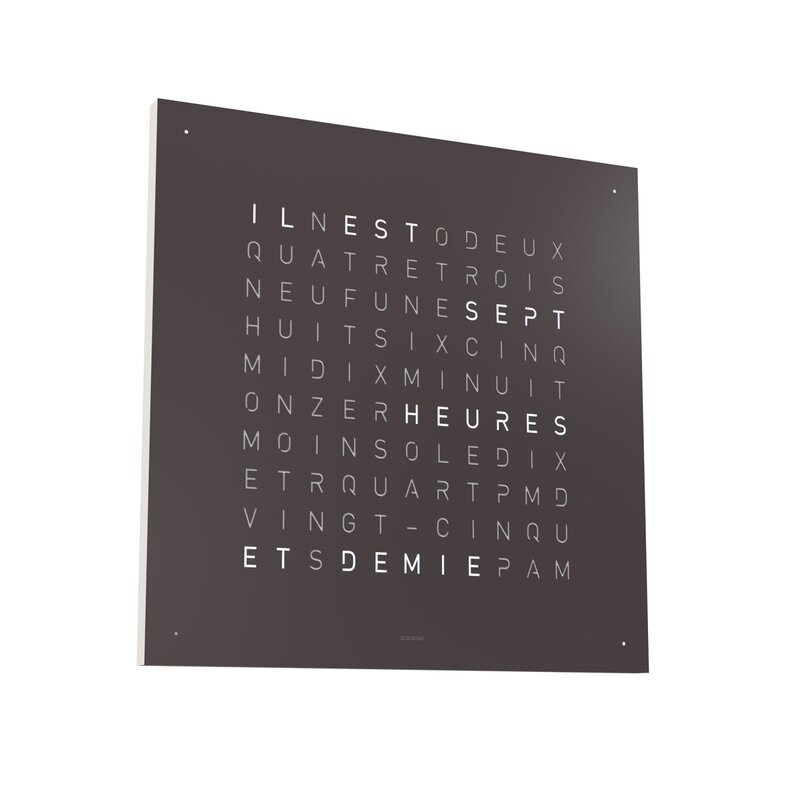 Qlocktwo Earth 45 Espresso Limited Edition - QT4NLESLE - 1