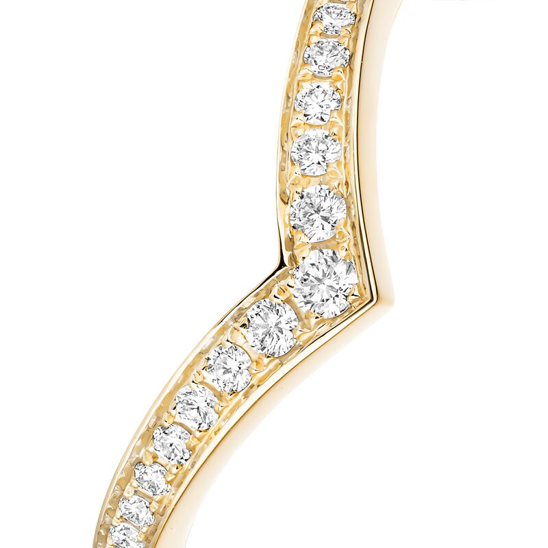 Messika Fiery trouwring - 12088YG - 3