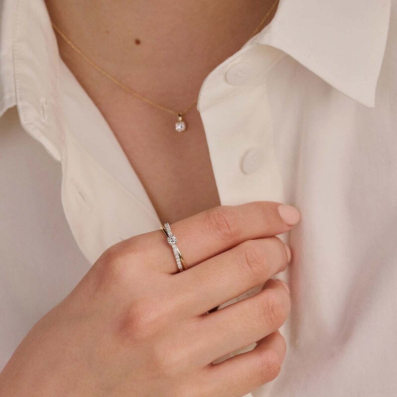 Blush Lab Diamonds ring - LG1060B - 3