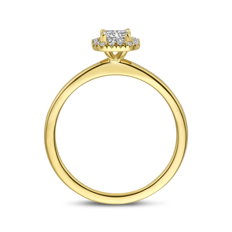 Treasured by Lien Halo verlovingsring - EM4-14-C-G/50 - 3