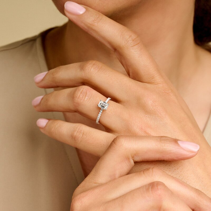 Treasured by Lien Pavé verlovingsring - EM4-23-C-W/90 - 4
