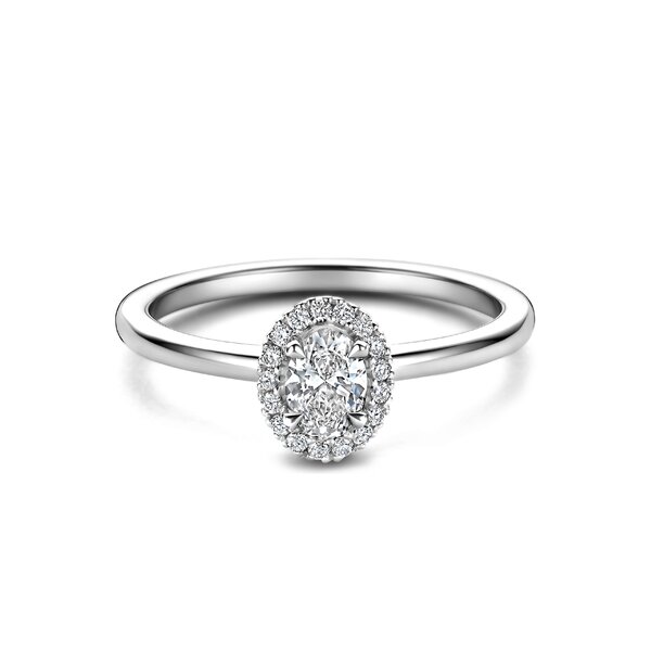Treasured by Lien Halo verlovingsring OV4-14-C-W/30