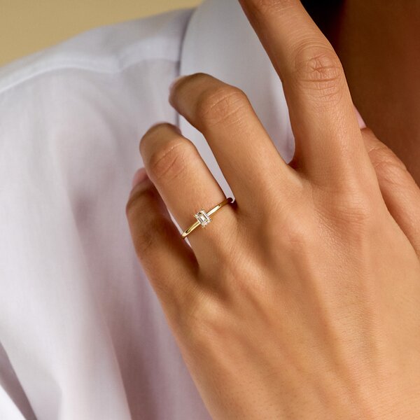 Treasured by Lien Solo verlovingsring EM4-13-C-G/30