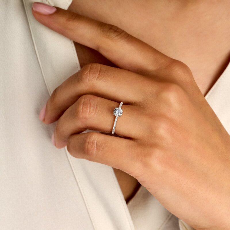 Treasured by Lien Pavé verlovingsring - BR4-23-C-W/50 - 5