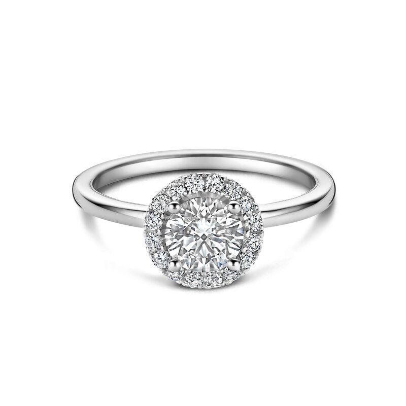 Treasured by Lien Halo verlovingsring - BR4-14-C-W/70 - 1