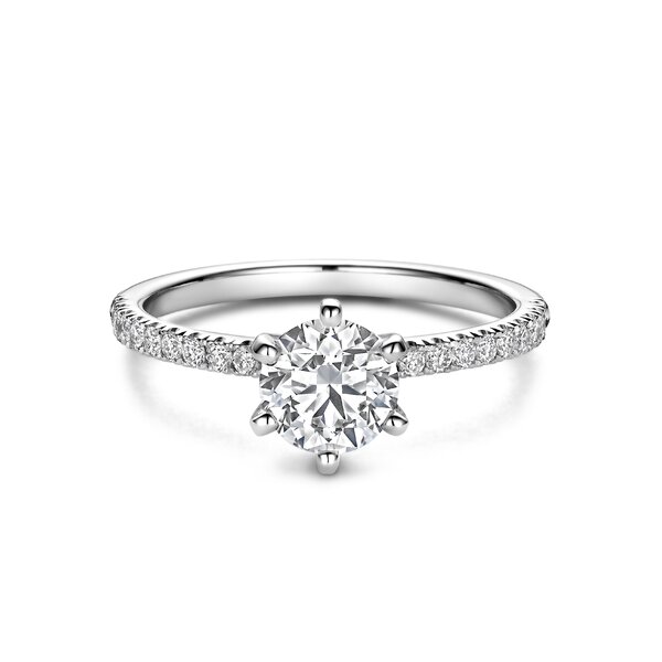 Treasured by Lien Pavé verlovingsring BR6-23-C-W/90