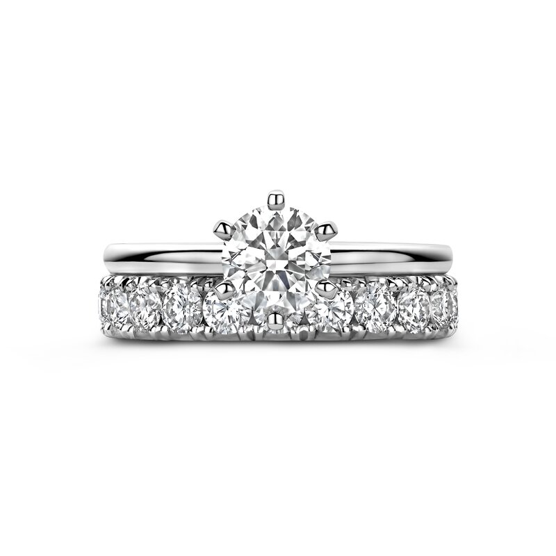 Treasured by Lien Solo verlovingsring - BR6-13-C-W/90 - 4