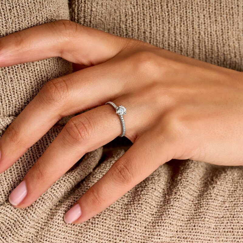 Treasured by Lien Pavé verlovingsring Treasured by Lien Pavé verlovingsring - BR6-23-C-W/50 - 4