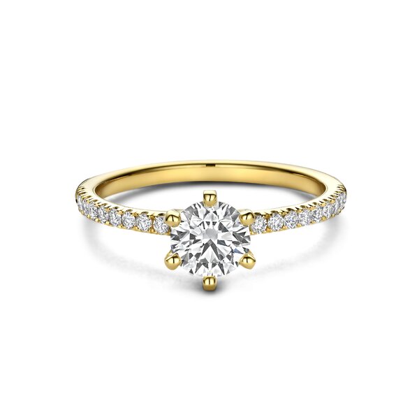 Treasured by Lien Pavé verlovingsring BR6-23-C-G/70