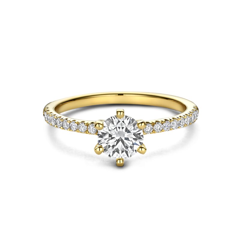Treasured by Lien Pavé verlovingsring - BR6-23-C-G/70 - 1