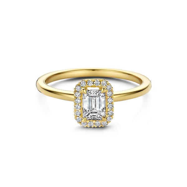 Treasured by Lien Halo verlovingsring EM4-14-C-G/50