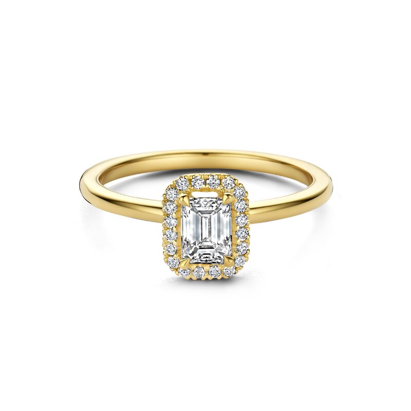 Treasured by Lien Halo verlovingsring - EM4-14-C-G/50 - 1