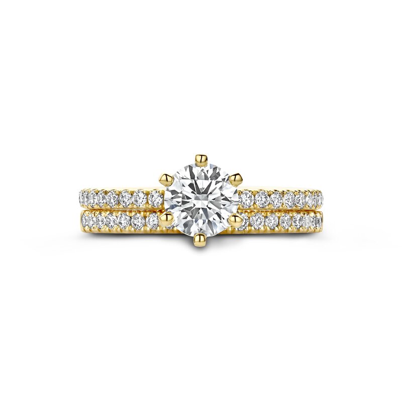Treasured by Lien Pavé verlovingsring - BR6-23-C-G/70 - 4