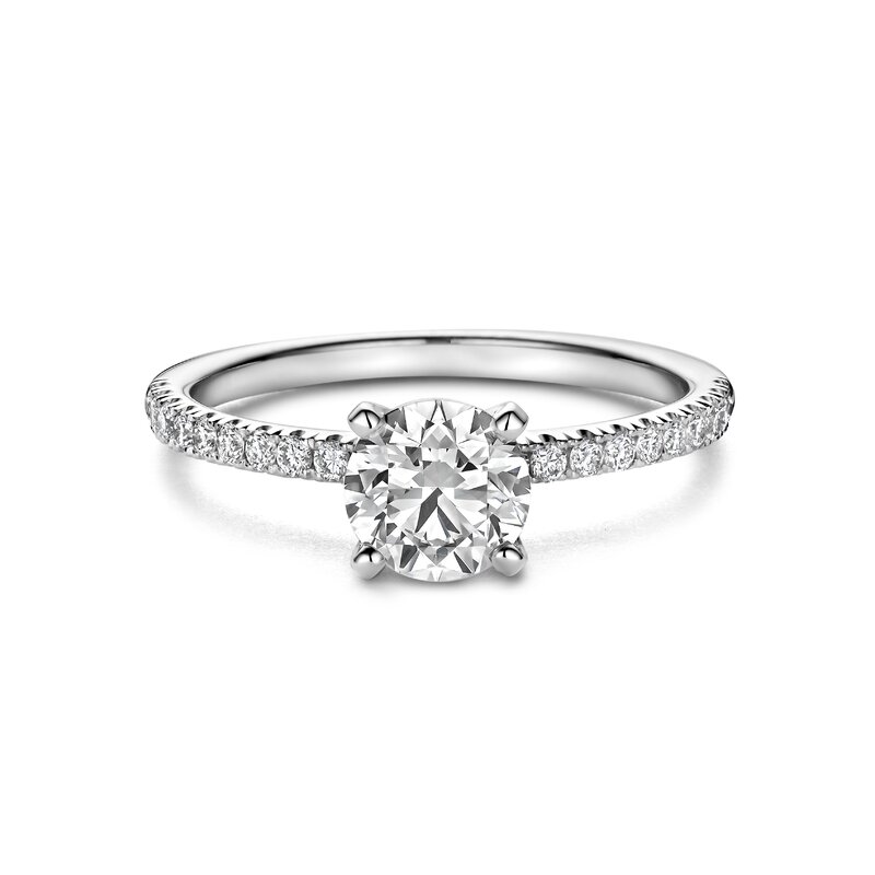 Treasured by Lien Pavé verlovingsring - BR4-23-C-W/90 - 1