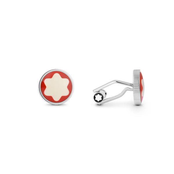 Cufflinks Montblanc Heritage Steel, Lacquer