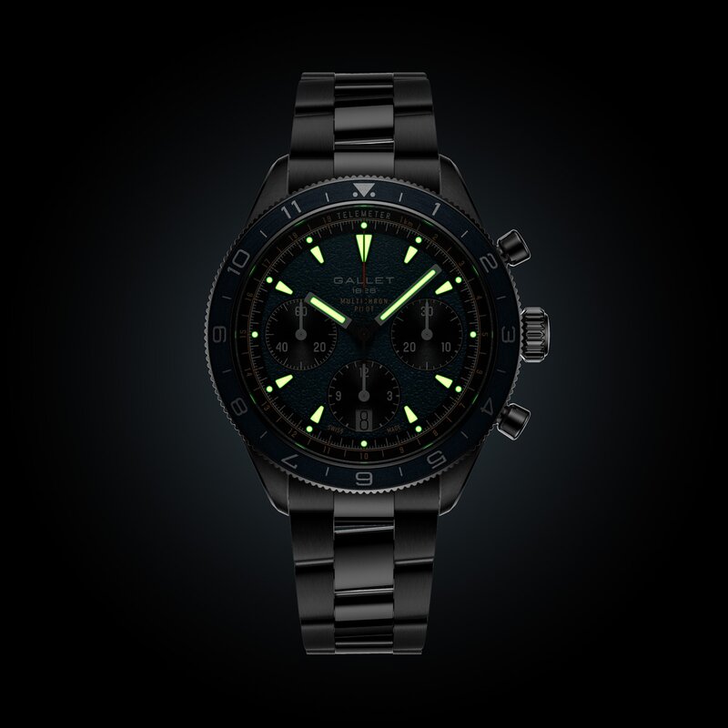 Gallet Multrichron Pilot 42mm Gallet Multrichron Pilot 42mm - AG2303171C1A1 - 2