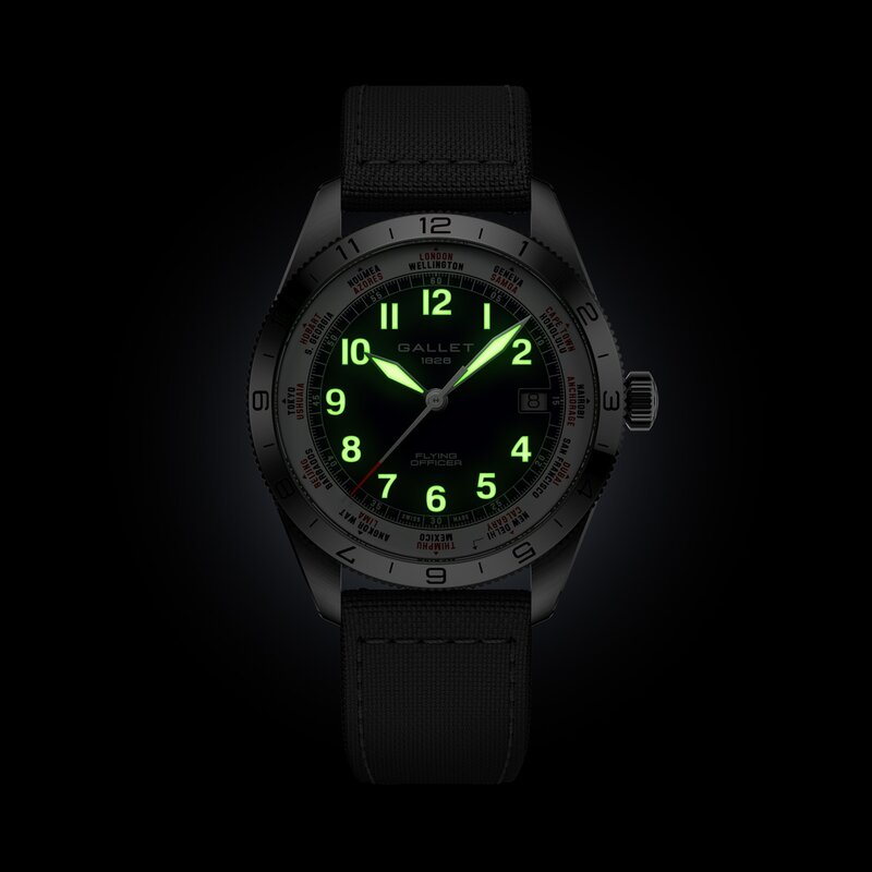 Gallet Flying Officer 40mm - AG1701131C1W1 - 3