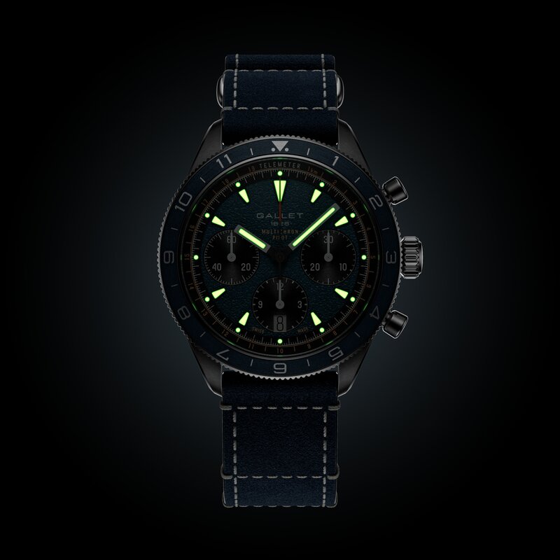 Gallet Multrichron Pilot 42mm Gallet Multrichron Pilot 42mm - AG2303171C1W1 - 3