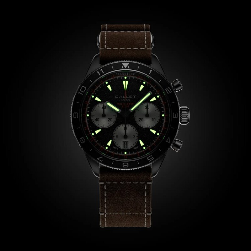 Gallet Multrichron Pilot 42mm Gallet Multrichron Pilot 42mm - AG2303251B1W1 - 5