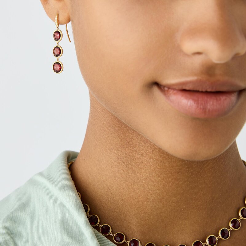 Marco Bicego Jaipur Color oorbellen Marco Bicego Jaipur Color oorbellen - OB1965ABRG01Y - 2