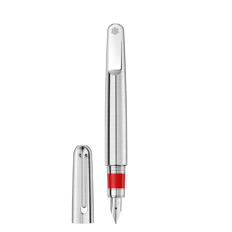 Signature Montblanc M Red Fountain Pen - 113622 - 1