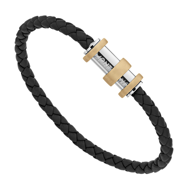 Bracelet 1858 Geosphere Leather Steel - 12614768 - 2