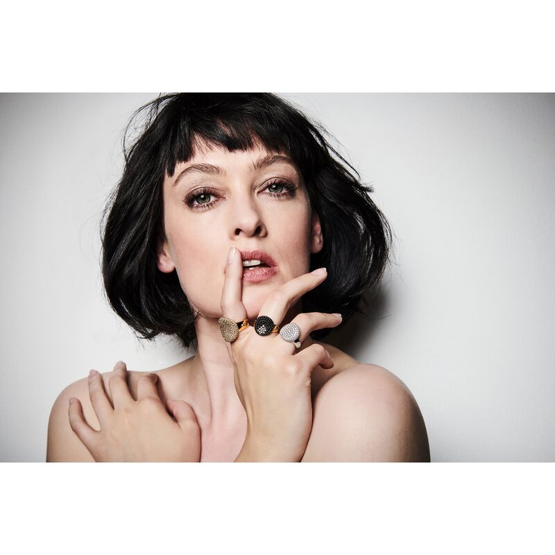 BIGLI Mini Wave ring - 23R185RBRDIA - 2